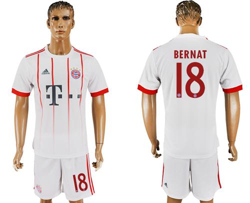 Bayern Munchen #18 Bernat Sec Away Soccer Club Jersey